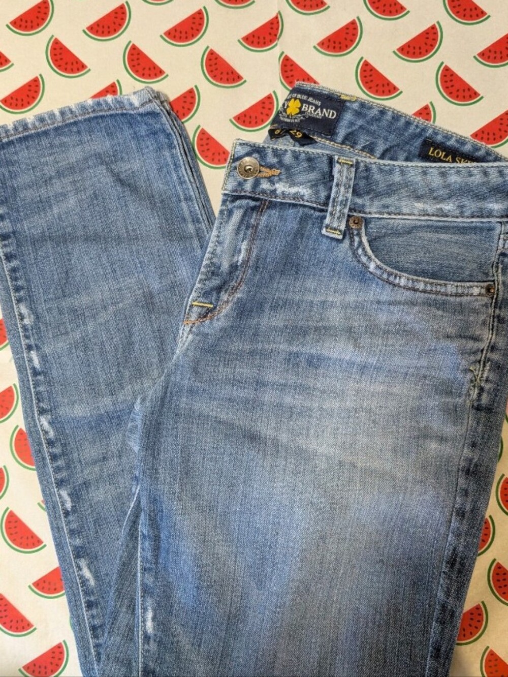 Lucky Brand Women's Slim Straight Light Blue Jeans - Picture 2 of 7